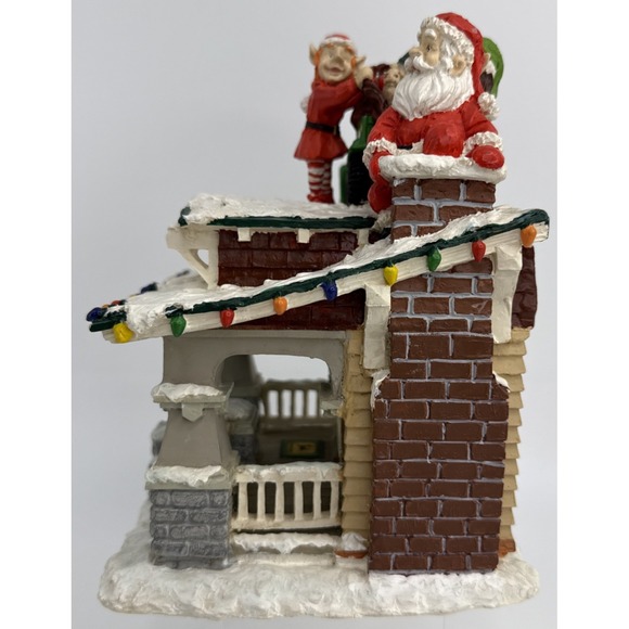 ERTL John Deere Christmas Village House Elves Up On The Housetop 1999 - Picture 6 of 9